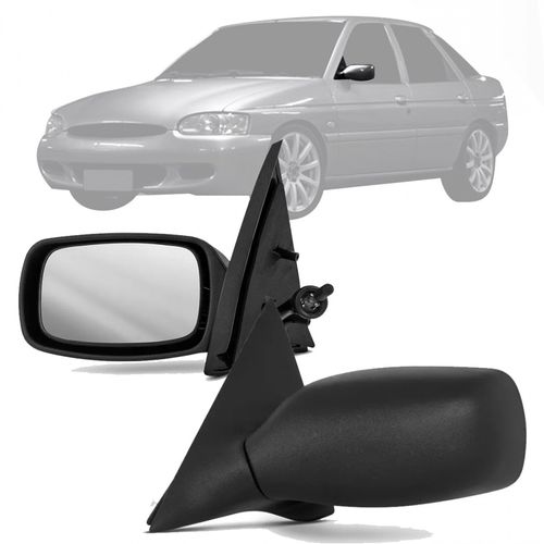 RETROVISOR ESCORT ZETEC 1997 A 2002 LADO ESQUERDO REGULADOR MANUAL RETROVEX