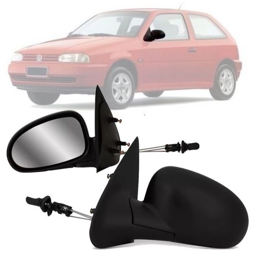 RETROVISOR GOL PARATI SAVEIRO G2 BOLA 1995 A 1999 2 PORTAS LADO ESQUERDO REGULADOR MANUAL RETROVEX