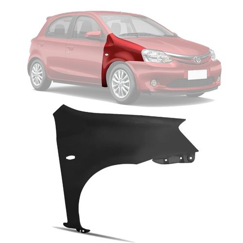 PARALAMA ETIOS HATCH/SEDAN 2012 A 2022 LADO DIREITO COM FURO IMPORTADO