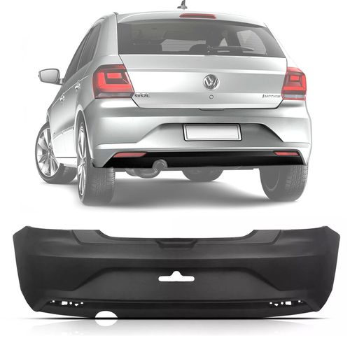 PARACHOQUE TRASEIRO GOL G7 2017 A 2018 PARA PINTURA COM FURO PARA REFLETOR PLASTIRON