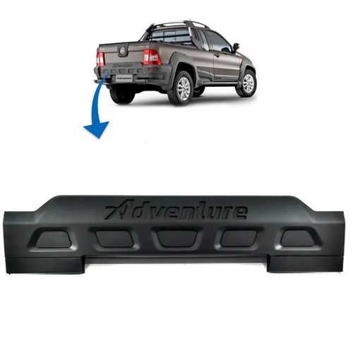 PARACHOQUE TRASEIRO ORIGINAL STRADA ADVENTURE 2008 A 2013 PRETO TEXTURIZADO FIAT