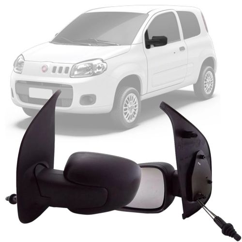 RETROVISOR UNO VIVACE ATTRACTIVE 2012 A 2022 2 PORTAS LADO ESQUERDO REGULADOR MANUAL RETROVEX