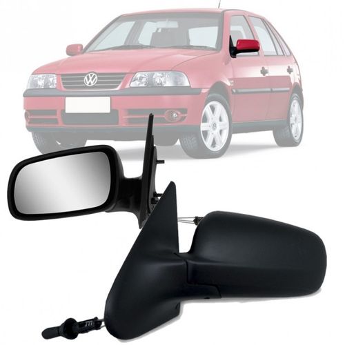 RETROVISOR GOL PARATI SAVEIRO G3 2000 A 2005 G4 2006 A 2014 4 PORTAS LADO ESQUERDO REGULADOR MANUAL RETROVEX