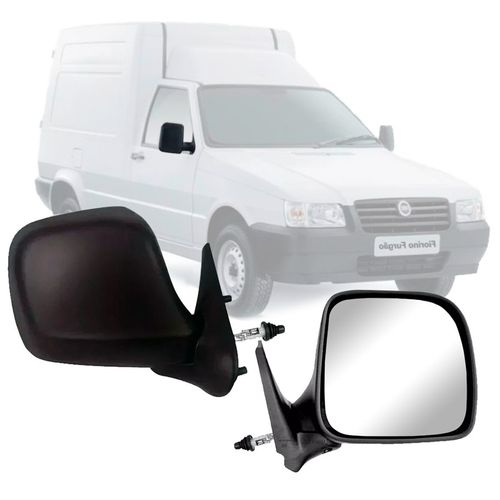 RETROVISOR FIORINO 2004 A 2013 LADO DIREITO REGULADOR MANUAL RETROVEX