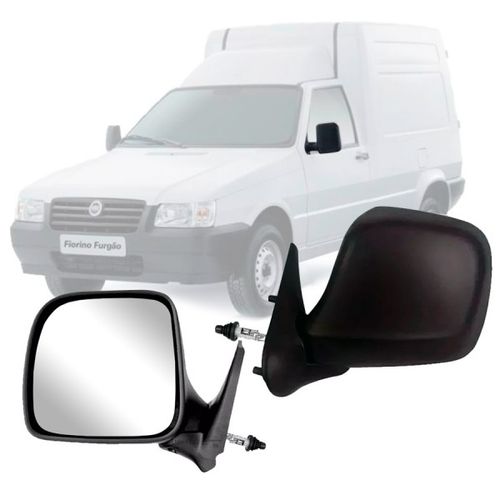 RETROVISOR FIORINO 2004 A 2013 LADO ESQUERDO REGULADOR MANUAL RETROVEX