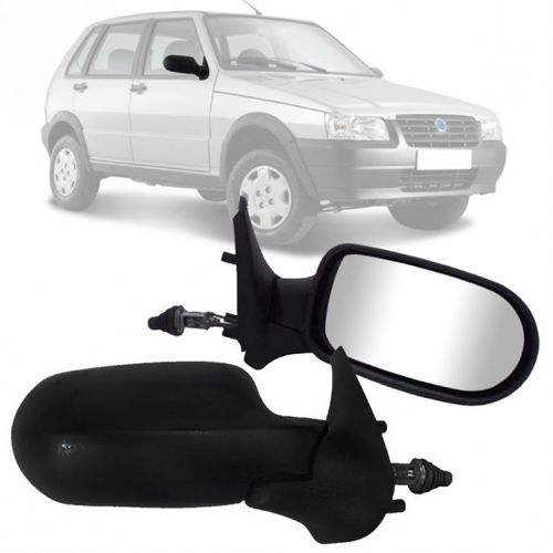 RETROVISOR UNO FLEX 2006 A 2008 4 PORTAS LADO DIREITO REGULADOR MANUAL RETROVEX