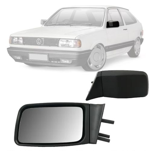 RETROVISOR GOL PARATI SAVEIRO QUADRADO 1987 A 1994 LADO ESQUERDO SEM REGULADOR RETROVEX
