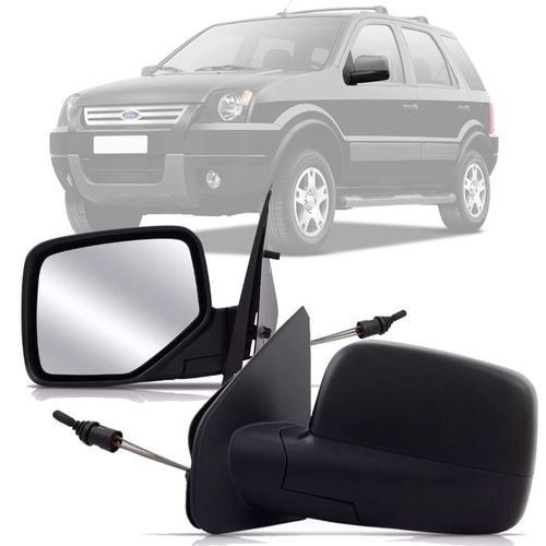 RETROVISOR ECOSPORT 2003 A 2012 LADO DIREITO REGULADOR MANUAL RETROVEX