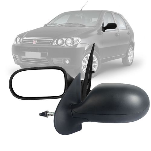 RETROVISOR PALIO ECONOMY 2011 A 2016 4 PORTAS LADO ESQUERDO REGULADOR MANUAL RETROVEX