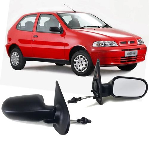 RETROVISOR PALIO STRADA FIRE 2001 A 2007 2 PORTAS LADO DIREITO REGULADOR MANUAL RETROVEX