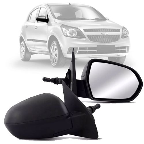 RETROVISOR AGILE 2009 A 2014 MONTANA 2011 A 2022 LADO DIREITO REGULADOR MANUAL RETROVEX