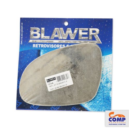 Lente de Espelho Retrovisor Esquerdo Jetta 2008 até 2010 Blawer 1016 - E Lado Motorista