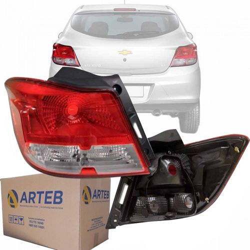 LANTERNA TRASEIRA ORIGINAL ONIX 2012 A 2016 LADO ESQUERDO CRISTAL ARTEB