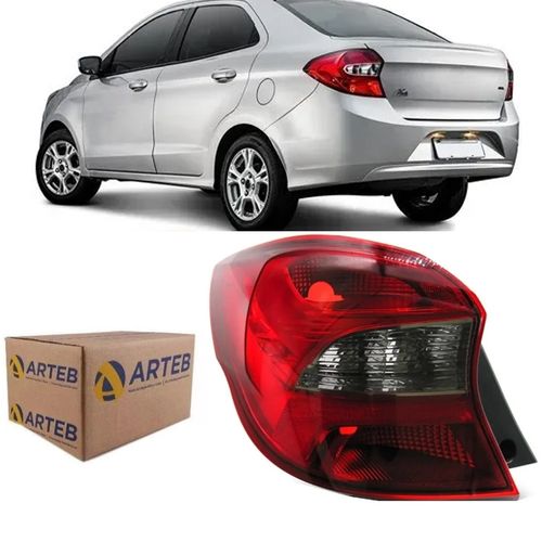 LANTERNA TRASEIRA ORIGINAL KA+ SEDAN 2015 A 2018 LADO ESQUERDO FUME ARTEB
