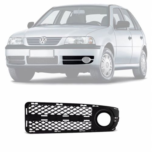 GRADE DO PARACHOQUE ORIGINAL GOL PARATI SAVEIRO G3 FASE 2 2003 A 2005 LADO ESQUERDO COM FURO VOLKSWAGEN