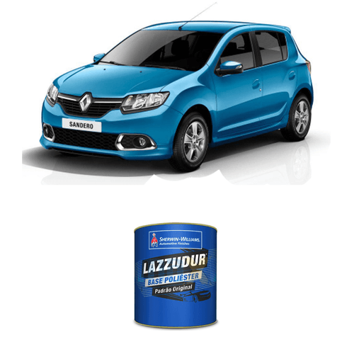 Tinta Poliéster Azul Techno Perolizado Renault 0,9L