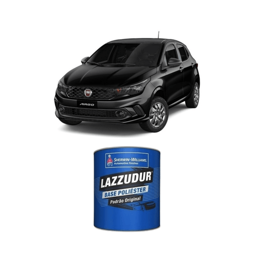 Tinta Poliester Preto Vulcano Lisa FIAT 0,9L