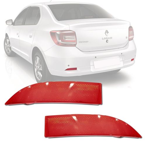 PAR REFLETOR OLHO DE GATO LOGAN 2014 A 2017 SANDERO 2015 A 2018
