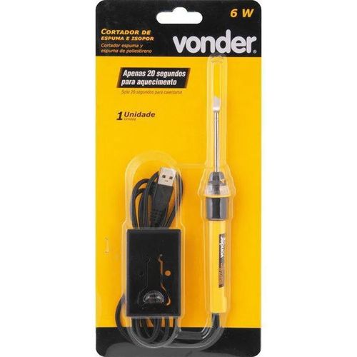 Cortador De Espuma E Isopor 6W USB - 7465006002 - Vonder