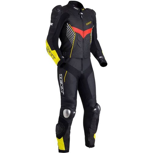 Macacão 2 Peças Pista Preto/Amarelo/Vermelho - Texx
