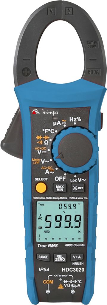 Alicate Amperimetro Digital Cat-Iv True Rms Minipa