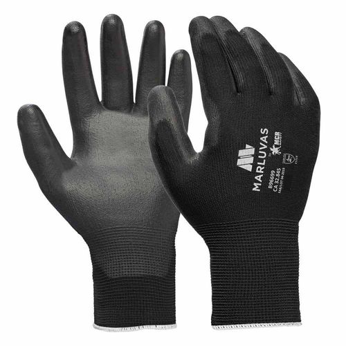 Luva Segurança Tam G Poly PU Balck Marluvas