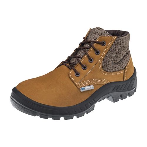 Bota Camurça Bico Plastico Com Cadarço Castor N°43 Marluvas