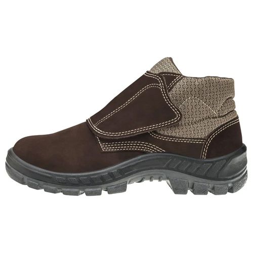 Bota de Segurança Camurça Bico Plástico com Velcro N39 Ca39286 Marluvas