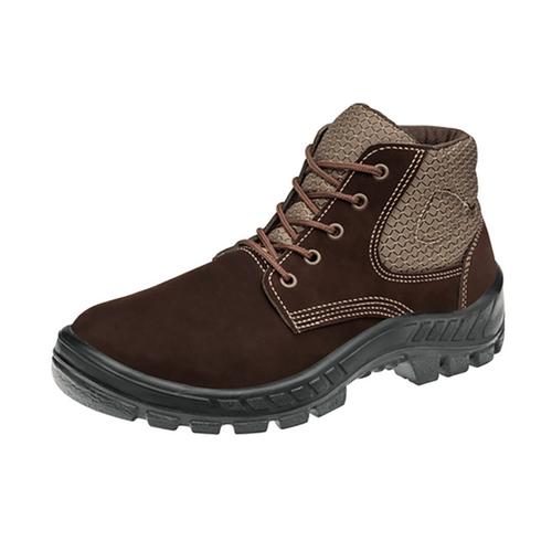 Bota Camurça Bico Plastico Café Nº40 Marluvas