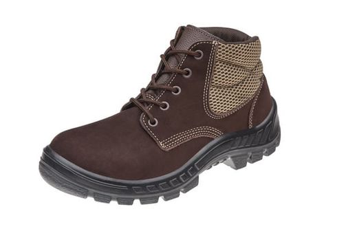 Bota de Camuçar Bico Plástico Nubuck N38 Café CA13808 Marluvas