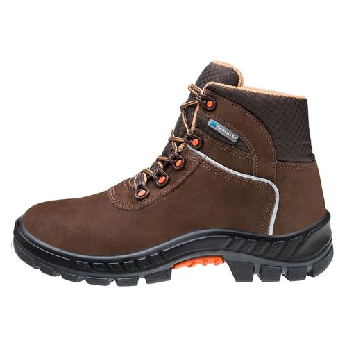 Bota Camurça bico Plástico Marrom Nº41 Marluvas