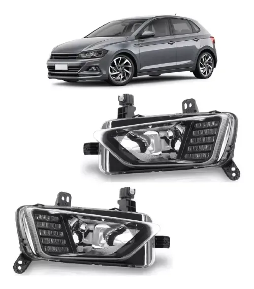 Par Farol De Milha Polo 2018 Led Drl