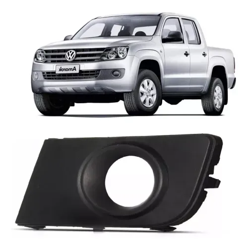 Grade Moldura Milha Amarok 11 12 13 A 2015 2016 Com Furo Le