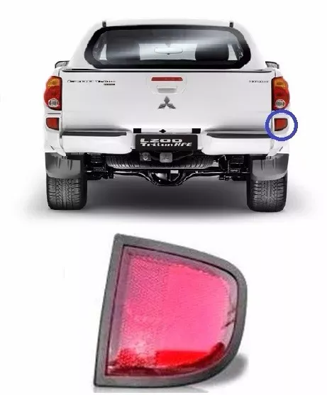 Refletor Olho De Gato Parachoque L200 Triton 2007 À 2015 Le (1)