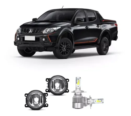 Farol De Milha + Lampada Superled C6 L200 Sport 2019