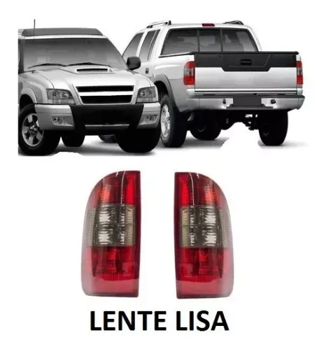 Par Lanterna Traseira Gm Chevrolet S10 2003 Fumê (1)