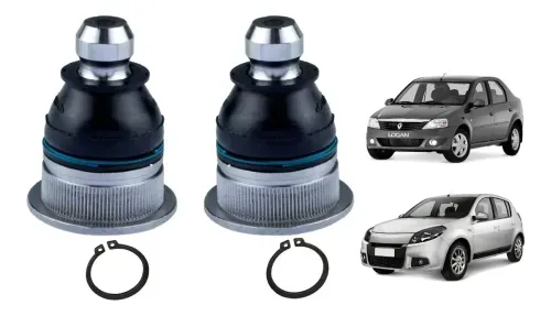2 Pivo Suspensao Logan Sandero 2007 2008 2009 2010 2011 2012