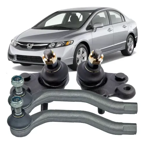 Par Terminal Direção + Pivo Honda New Civic 2007-2011