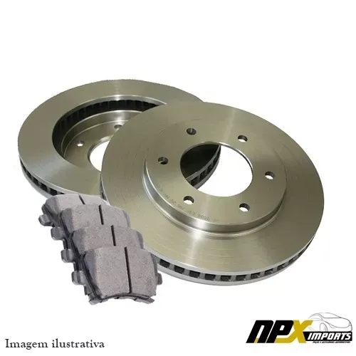 Par Disco + Jg Pastilha Dianteira Jeep Wrangler 3.8 07-12