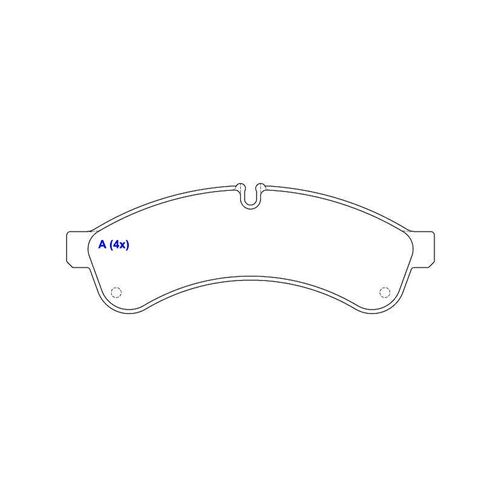 Pastilha de Freio Traseira iveco Daily 2006 SYL S2269