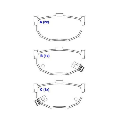 Pastilha de Freio Traseira Kia Cerato 2006-2008 SYL S2378