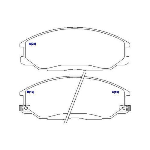 Pastilha de Freio Dianteira Hyundai Santa Fe 2001 SYL S2262