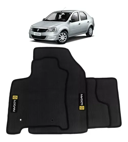 Jogo De Tapete Renault Logan 2009 2010 2011 2012 - Borracha