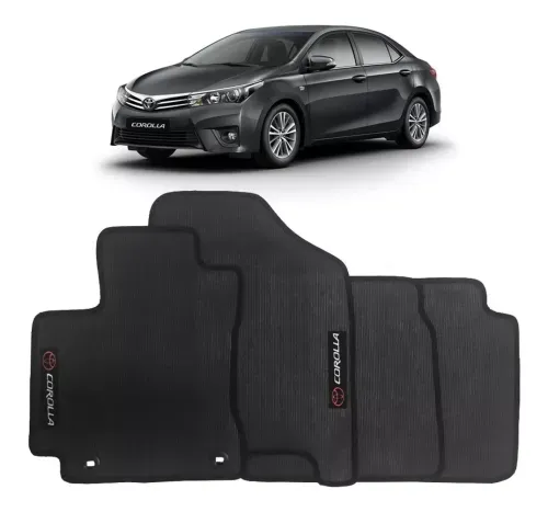 Jogo De Tapete Toyota Corolla 2015 2016 2017 2018 Borracha