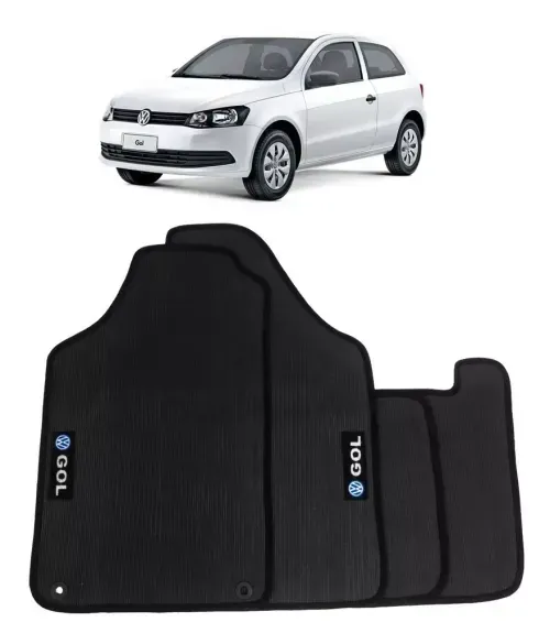 Jogo De Tapete Especifico Volkswagen Gol G6 2015 - Borracha