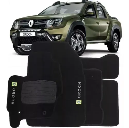 Tapete Carpete Renault Duster Oroch 2016 C/ Trava Segurança