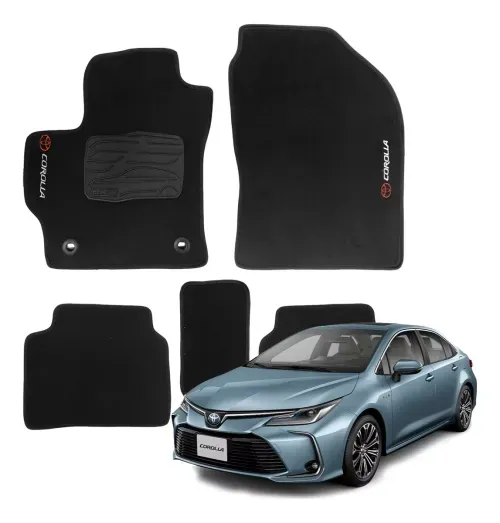 Tapete Carpete Toyota Corolla 2020 2021 Preto 5 Peças
