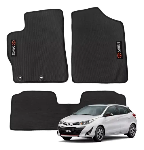 Tapete Borracha Pvc Yaris 03 Pçs 2018 2019 2020 2021