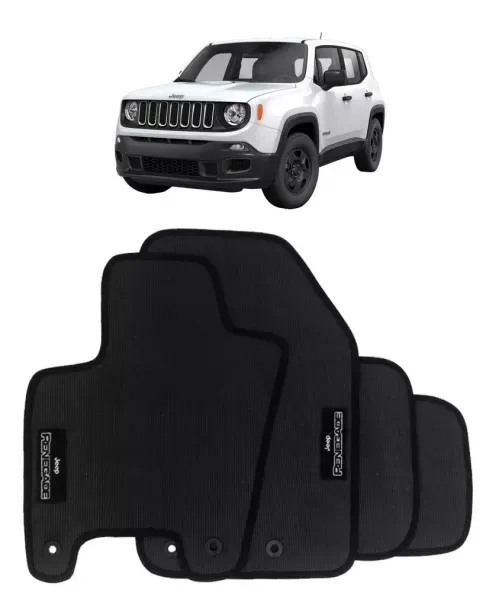 Jogo De Tapete Jeep Renegade 2015 2016 2017 2018 - Borracha