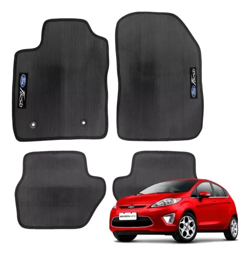 Jogo De Tapete Borracha Pvc Ford New Fiesta 2008..2012